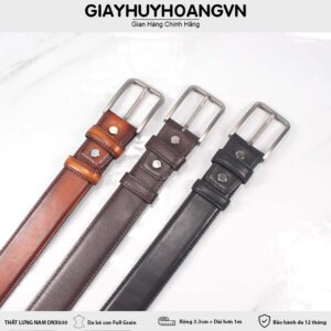 Dây thắt lưng nam 3.3 cm cao cấp khóa kim DNX030 001