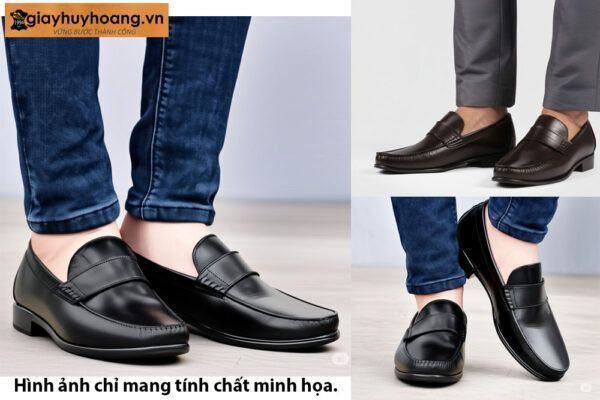 [Size 39+41+42] Giày lười nam mocasin màu nâu Loafer CNS12 531