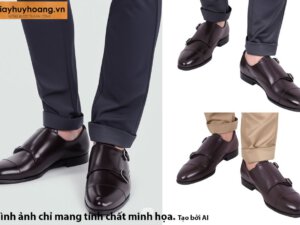 Giày da nam thủ công đế khâu bền bỉ Monkstrap T016 00125