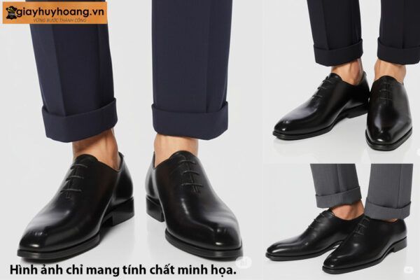 Giày da nam trơn đẹp miếng liền Oxford T03 01254