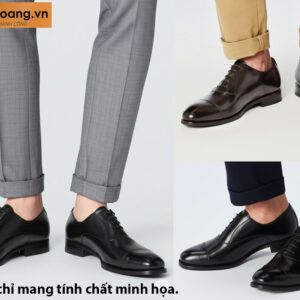 Giày da nam chính hãng cao cấp màu nâu Oxford U2021 00545