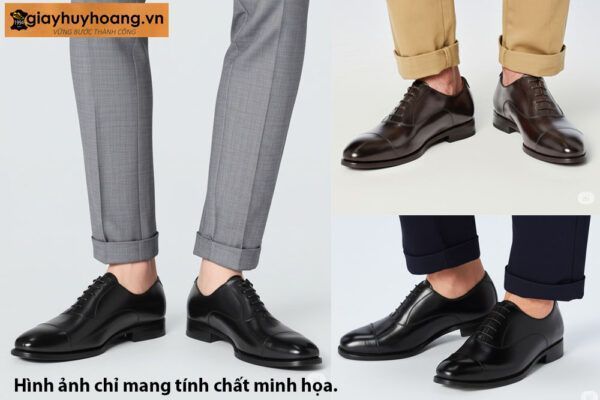 Giày da nam chính hãng cao cấp màu nâu Oxford U2021 00545