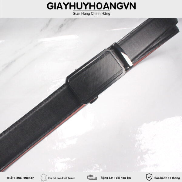 Dây nịt thắt lưng nam khóa trượt 3.0cm DNX042 001