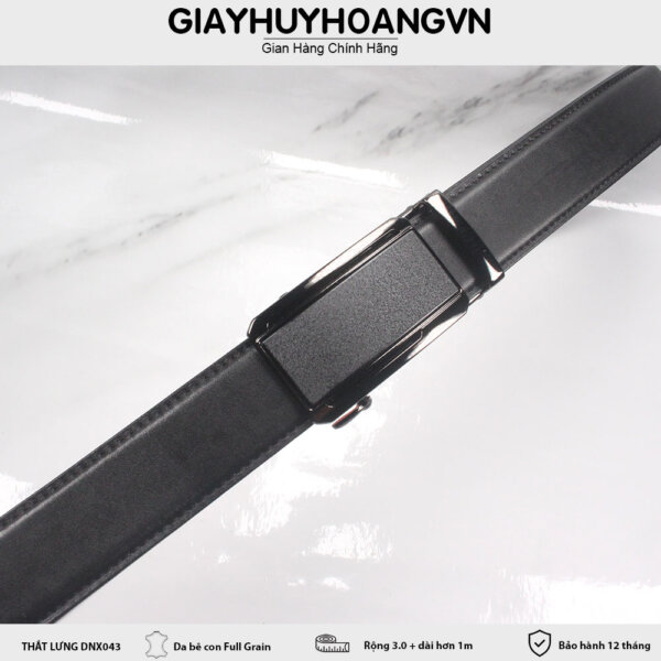 Dây nịt thắt lưng nam khóa trượt 3.0cm DNX042 001