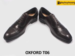 Giày tây da nam màu nâu công sở Oxford T06 003
