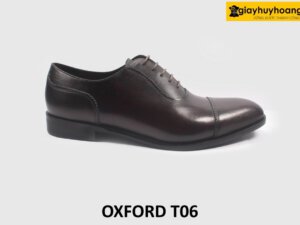 Giày tây da nam màu nâu công sở Oxford T06 001