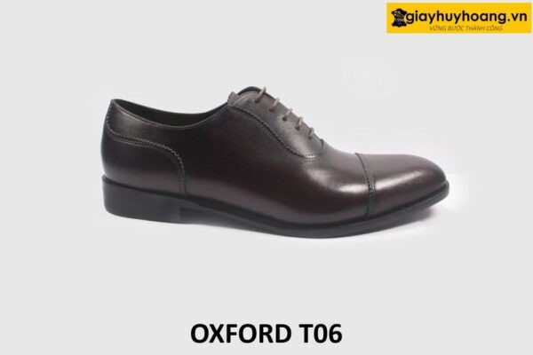 Giày tây da nam màu nâu công sở Oxford T06 001