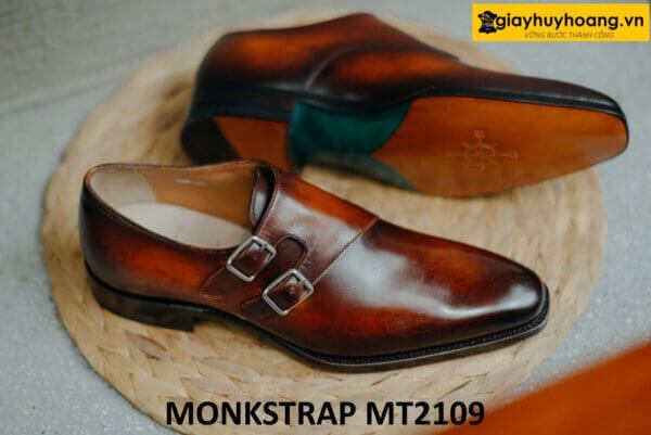 Giày không buộc dây nam Double Monkstrap MT2109 002
