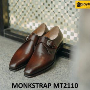 Giày da thời trang nam da nhập ý kiểu Monkstrap MT2110 001