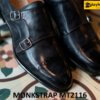Giày da nam màu đen Double Monkstrap MT2116 001