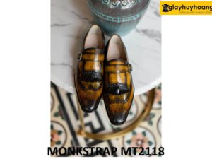 Giày da nam phong cách thiết kế đẹp Monkstrap MT2118 002
