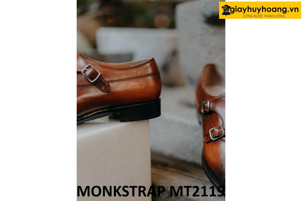dat-dong-giay-da-nam-thu-cong-monkstrap-mt2119-004 Giày hai khóa nam da bê cao cấp Monkstrap MT2119 003
