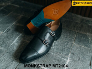 Giày da nam thầy tu Double Monkstrap cao cấp MT2104 002