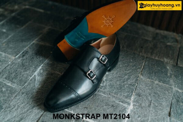 Giày da nam thầy tu Double Monkstrap cao cấp MT2104 002