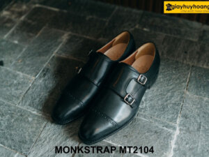 Giày da nam thầy tu Double Monkstrap cao cấp MT2104 001