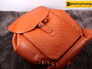 Balo da bò mềm vân hạt cao cấp TL043 001