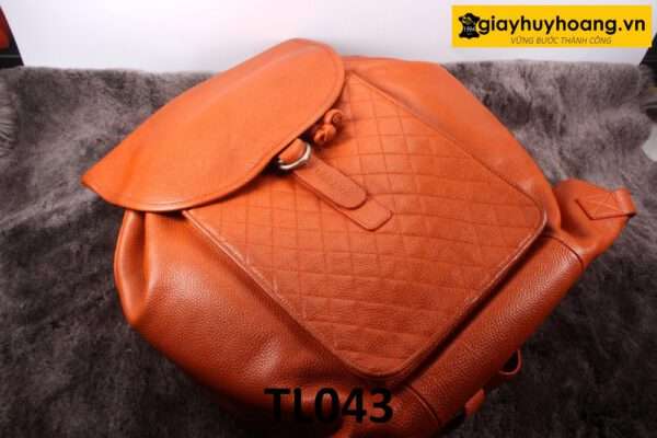 Balo da bò mềm vân hạt cao cấp TL043 001