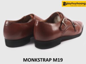 Giày da nam thanh lịch 2 khóa Monkstrap M19 005
