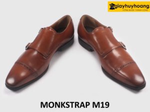 Giày da nam thanh lịch 2 khóa Monkstrap M19 004