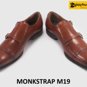 Giày da nam thanh lịch 2 khóa Monkstrap M19 004