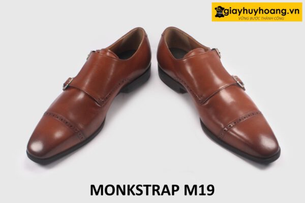 Giày da nam thanh lịch 2 khóa Monkstrap M19 004