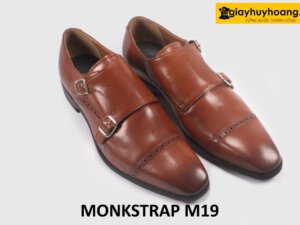 Giày da nam thanh lịch 2 khóa Monkstrap M19 003