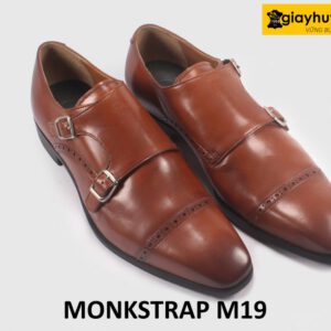 Giày da nam thanh lịch 2 khóa Monkstrap M19 003