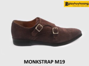 Giày monkstrap nam da lộn 2 khóa M19 001