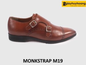 Giày da nam thanh lịch 2 khóa Monkstrap M19 001