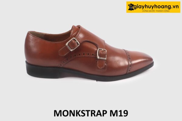 Giày da nam thanh lịch 2 khóa Monkstrap M19 001