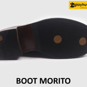 Giày da nam buộc dây cổ cao đế goodyear lace Boot MORITO 004