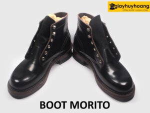 Giày da nam buộc dây cổ cao đế goodyear lace Boot MORITO 003