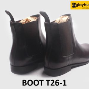 Giày da boot nam màu nâu giá tốt Chelsea boot T26-1 004