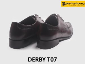 Giày da nam derby buộc dây sliptoe Derby T07 005