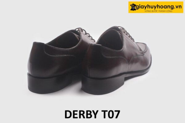 Giày da nam derby buộc dây sliptoe Derby T07 005