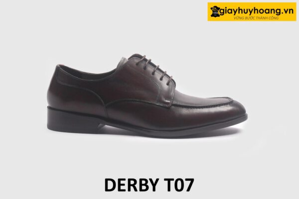 Giày da nam derby buộc dây sliptoe Derby T07 001