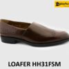 Giày loafer nam mũi tròn đục lỗ họa tiết HH31FSM 001