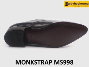 [Size 44] Giày da nam mũi nhọn sang trọng Monkstrap MS998 006