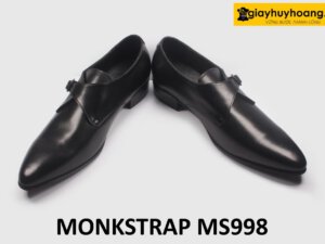 [Size 44] Giày da nam mũi nhọn sang trọng Monkstrap MS998 004