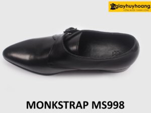 [Size 44] Giày da nam mũi nhọn sang trọng Monkstrap MS998 002