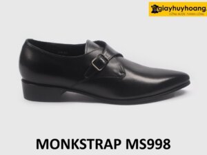 [Size 44] Giày da nam mũi nhọn sang trọng Monkstrap MS998 001
