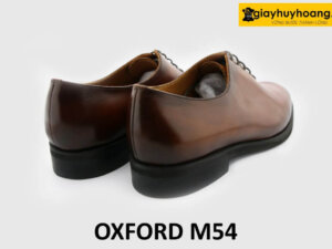 Giày da oxford nam mẫu trơn màu bò cao cấp M54 004