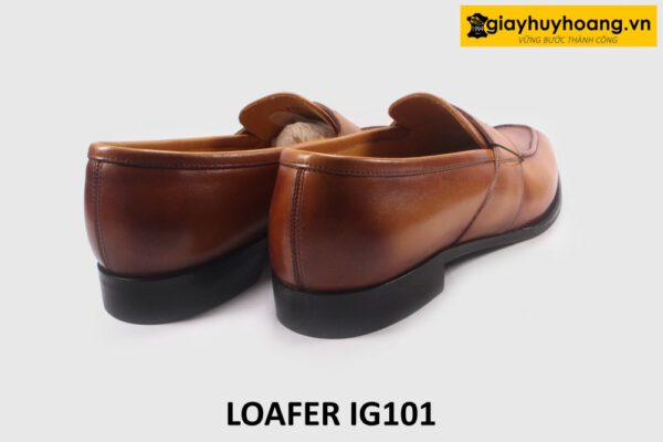 Giày lười nam mũi vuông thon gọn loafer IG101 005
