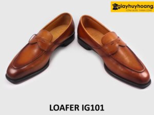 Giày lười nam mũi vuông thon gọn loafer IG101 004