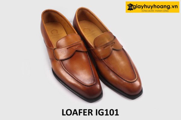 Giày lười nam mũi vuông thon gọn loafer IG101 003