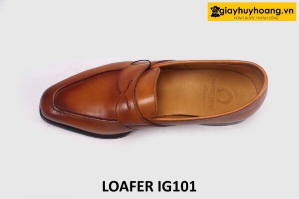 Giày lười nam mũi vuông thon gọn loafer IG101 002