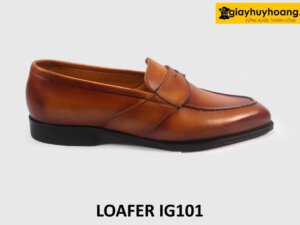 Giày lười nam mũi vuông thon gọn loafer IG101 001