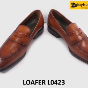 Giày lười nam trẻ trung màu bò loafer L0423 004