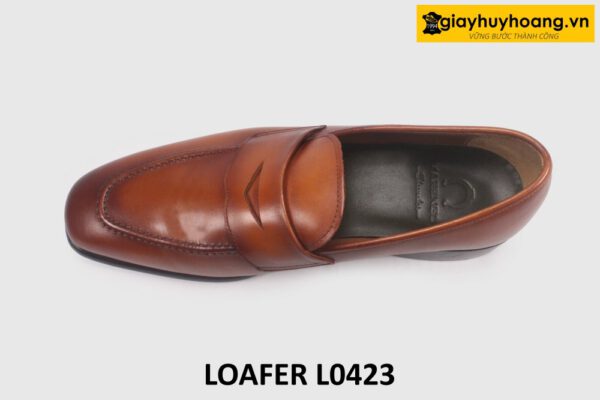 Giày lười nam trẻ trung màu bò loafer L0423 003