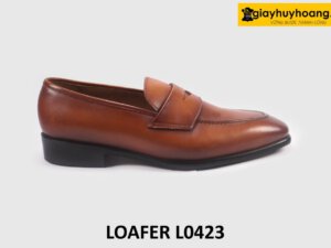 Giày lười nam trẻ trung màu bò loafer L0423 001